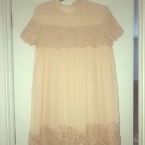 Cream colored lace dress